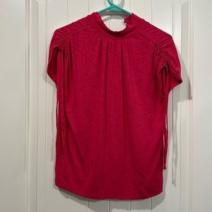 Vibrant Pink Short Sleeve Top